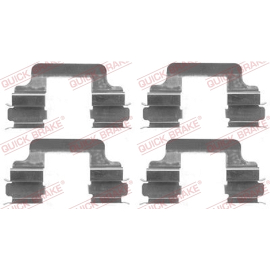 109-1610 - Brake pad fitting set 