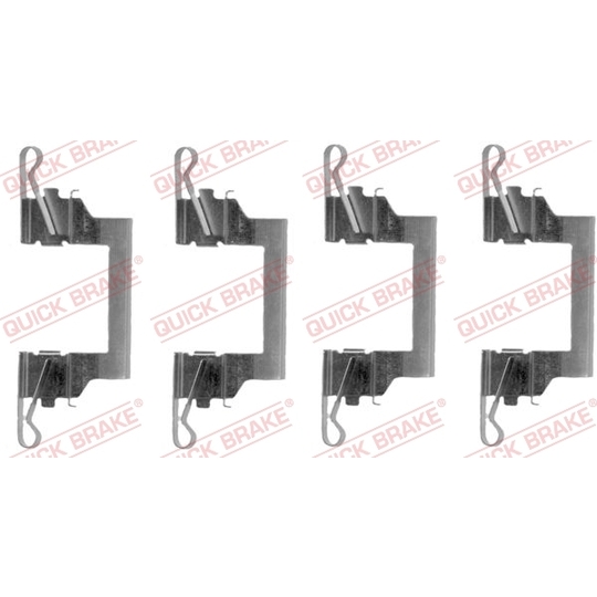 109-1614 - Brake pad fitting set 