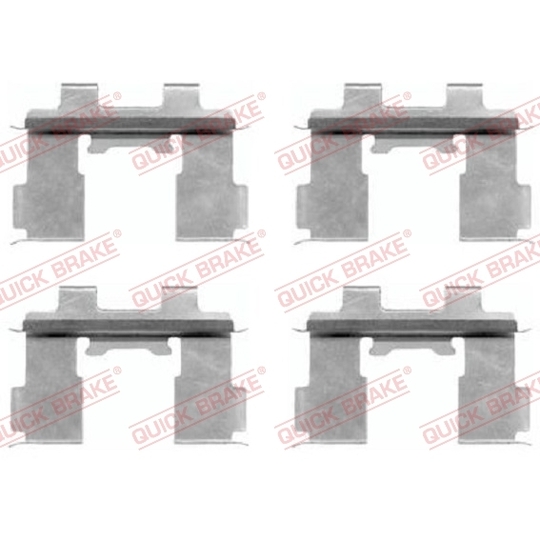 109-1630 - Brake pad fitting set 