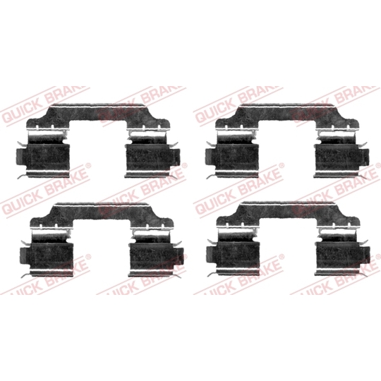 109-1654 - Brake pad fitting set 