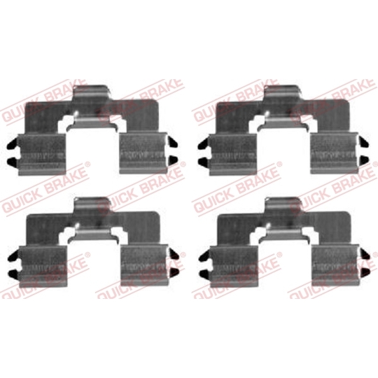 109-1666 - Brake pad fitting set 