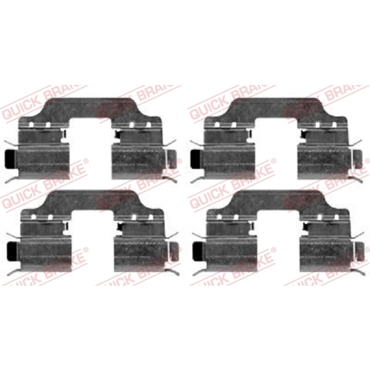 109-1653 - Brake pad fitting set 