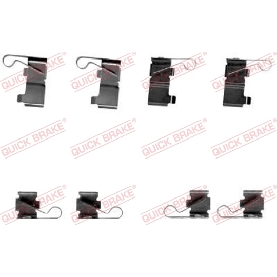 109-1699 - Brake pad fitting set 