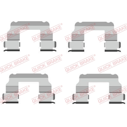 109-1689 - Brake pad fitting set 