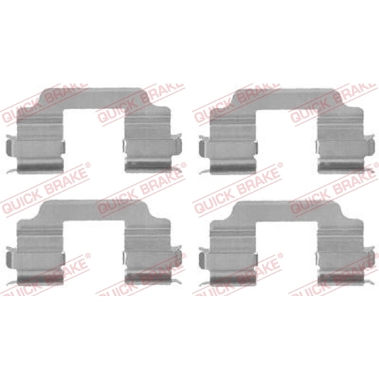 109-1709 - Brake pad fitting set 