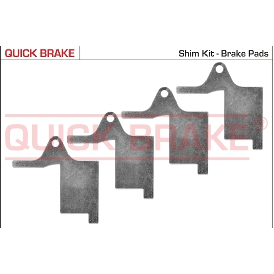 2896K - Anti-Squeal Foil, brake pad (back plate) 