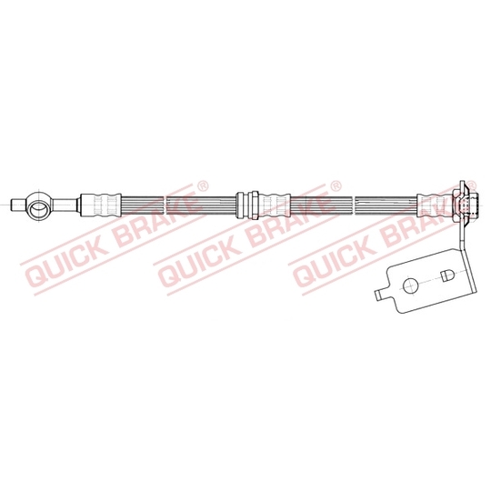 50.818 - Flexible brake pipe 