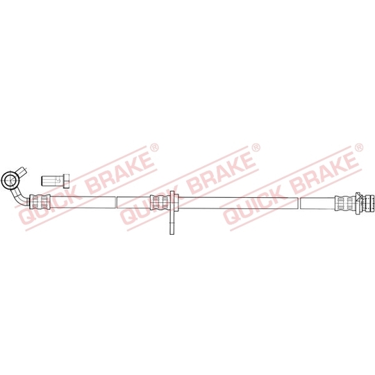 50.848X - Flexible brake pipe 