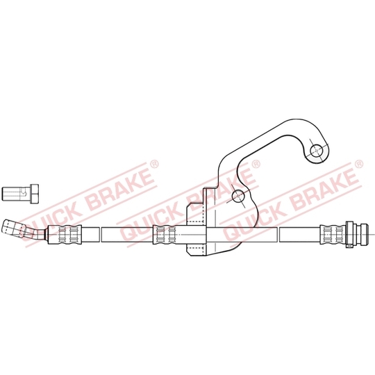 50.838X - Flexible brake pipe 