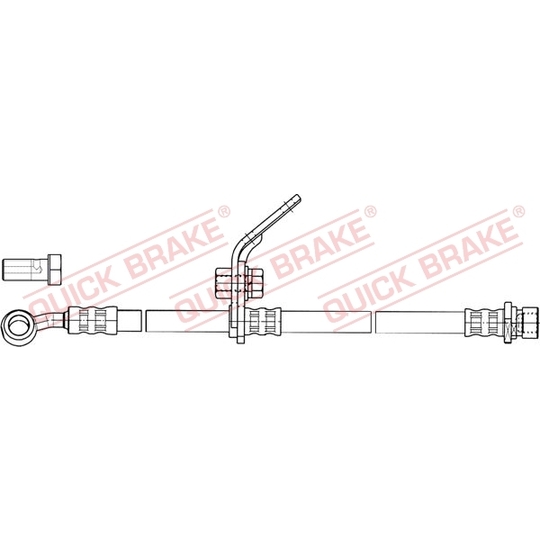 50.845X - Flexible brake pipe 