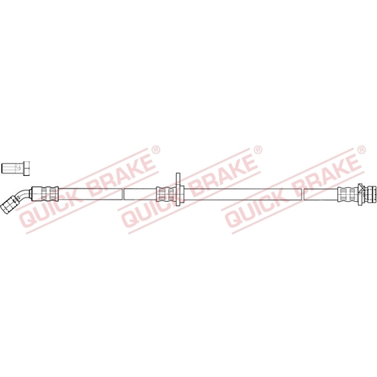 50.846X - Flexible brake pipe 