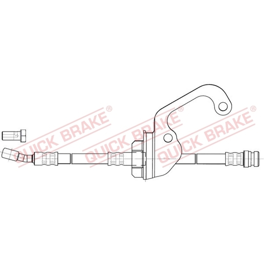 50.839X - Flexible brake pipe 