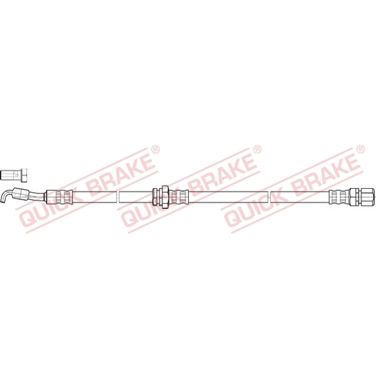50.852X - Flexible brake pipe 