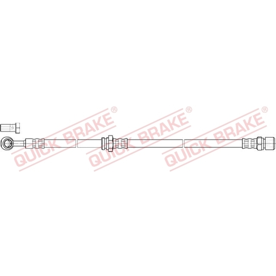 50.850X - Flexible brake pipe 