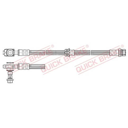 50.832X - Flexible brake pipe 