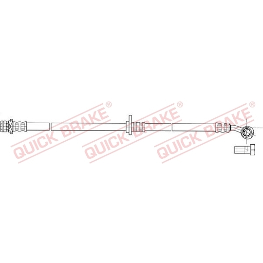 50.837X - Flexible brake pipe 