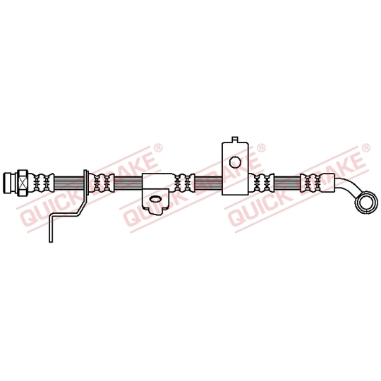 50.889 - Flexible brake pipe 