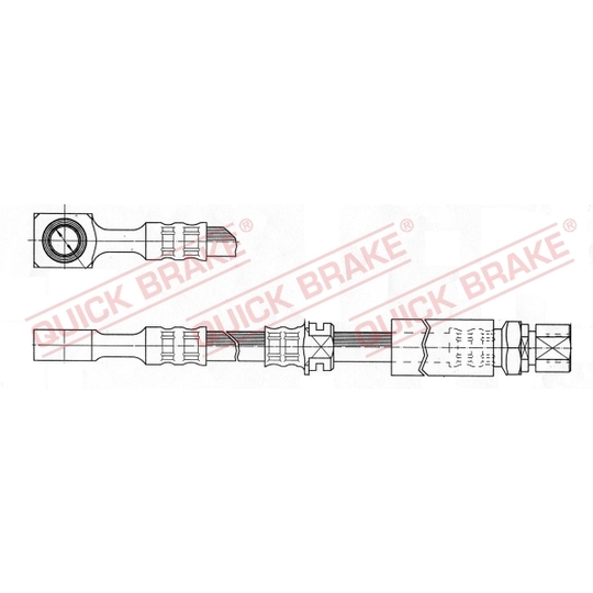 50.976 - Flexible brake pipe 