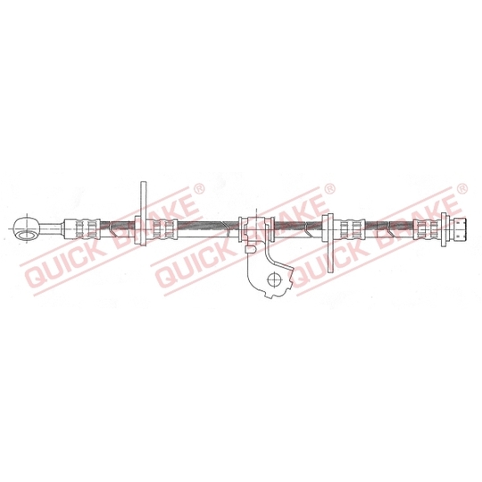 50.998 - Flexible brake pipe 