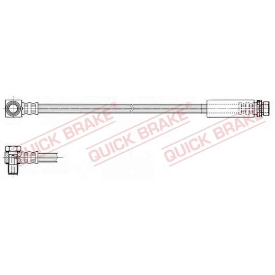 58.301X - Flexible brake pipe 