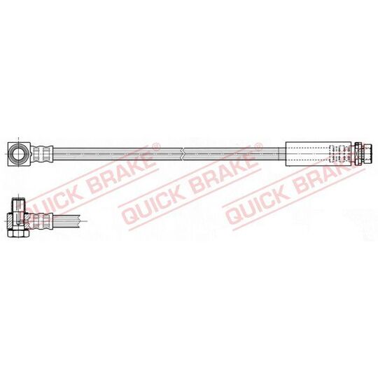 58.300X - Flexible brake pipe 
