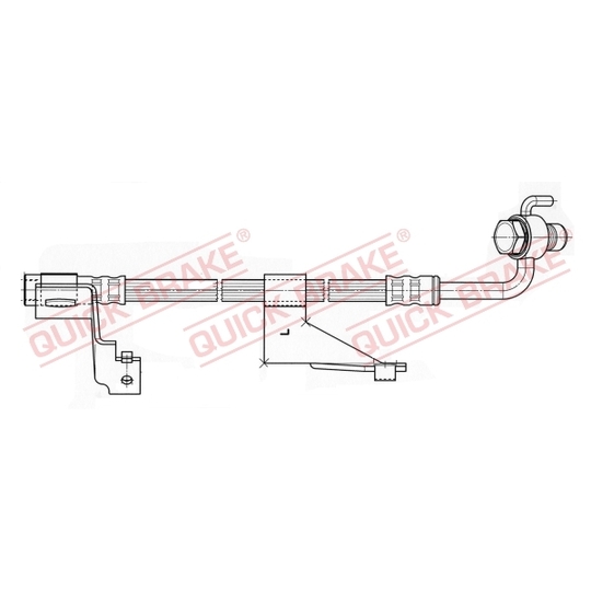 58.914X - Flexible brake pipe 