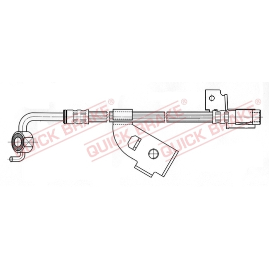 58.916 - Flexible brake pipe 