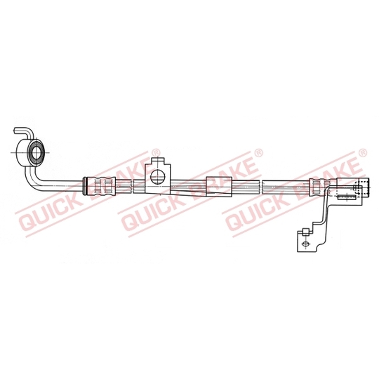 58.913X - Flexible brake pipe 