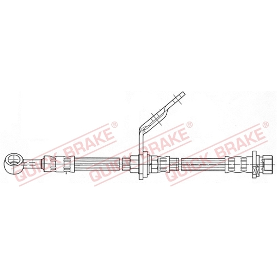 58.992 - Flexible brake pipe 