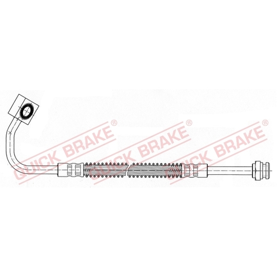 59.924 - Flexible brake pipe 