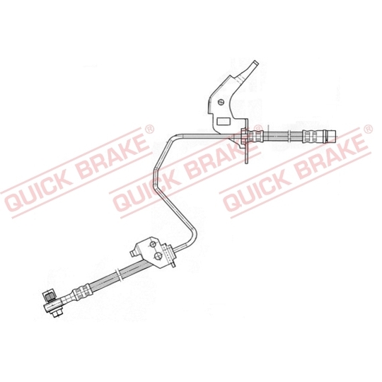 59.960X - Flexible brake pipe 