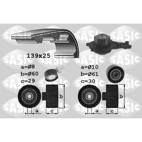 3900037 - Veepump + hammasrihmakomplekt 