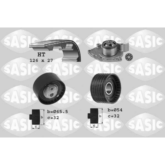 3904031 - Water Pump & Timing Belt Set 