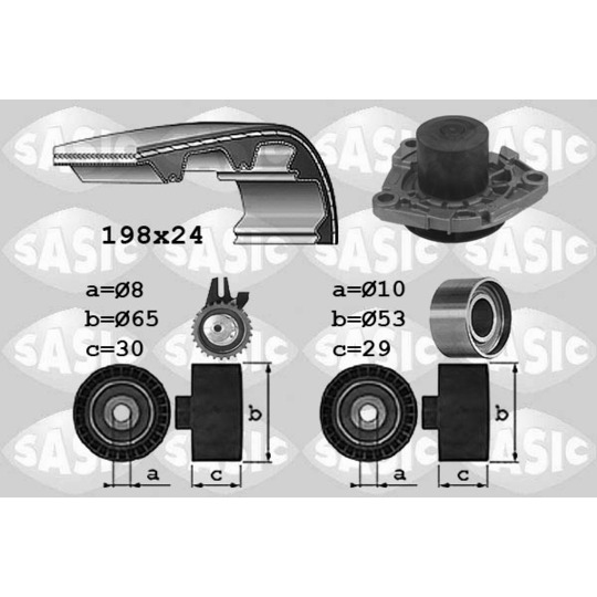 3906031 - Water Pump & Timing Belt Set 