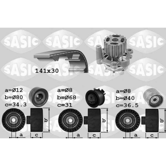 3906053 - Water Pump & Timing Belt Set 