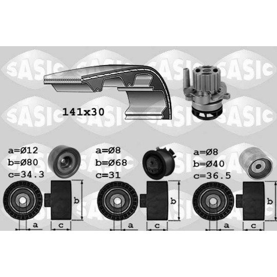 3906067 - Water Pump & Timing Belt Set 