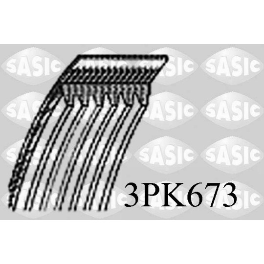 3PK673 - V-Ribbed Belt 