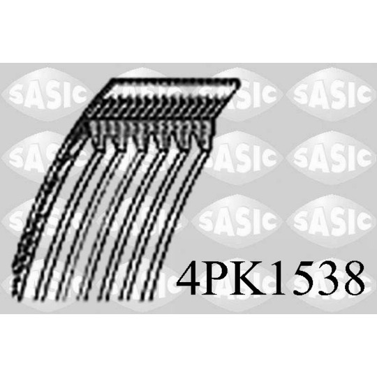 4PK1538 - V-Ribbed Belt 