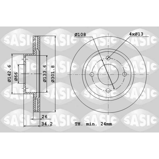 6100006 - Brake Disc 