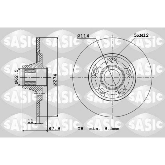 6104038 - Brake Disc 