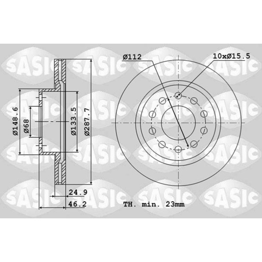 6106334 - Brake Disc 