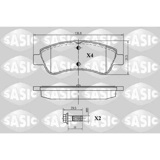 6210012 - Brake Pad Set, disc brake 