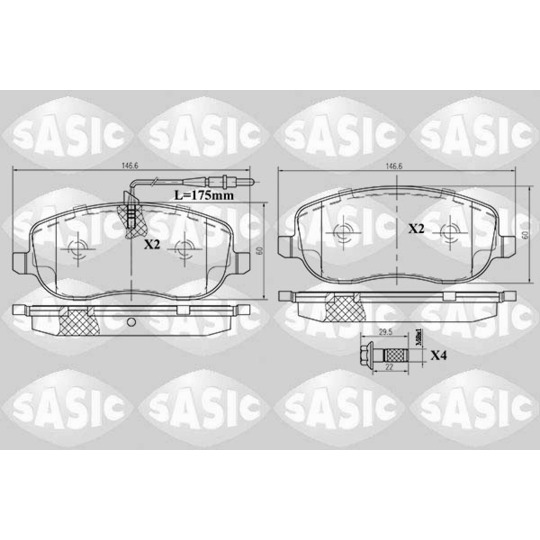 6210029 - Brake Pad Set, disc brake 