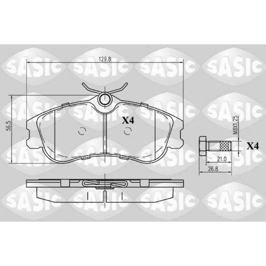 6210026 - Brake Pad Set, disc brake 