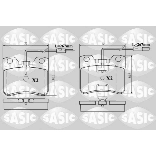 6210024 - Brake Pad Set, disc brake 