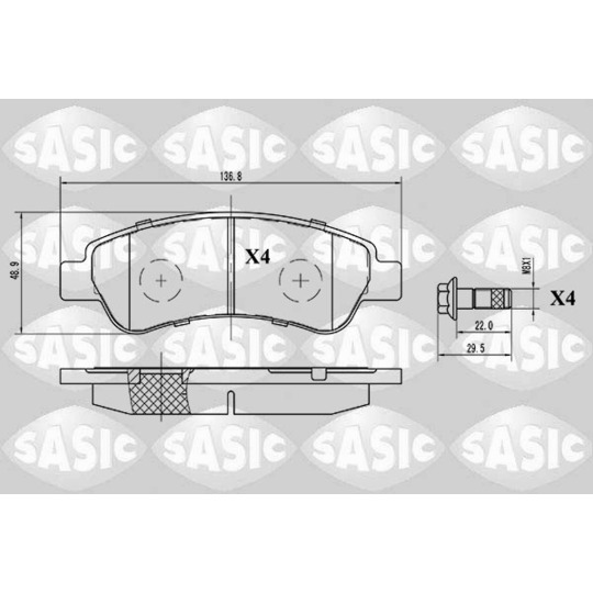 6210025 - Brake Pad Set, disc brake 