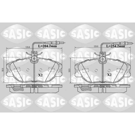 6210028 - Brake Pad Set, disc brake 