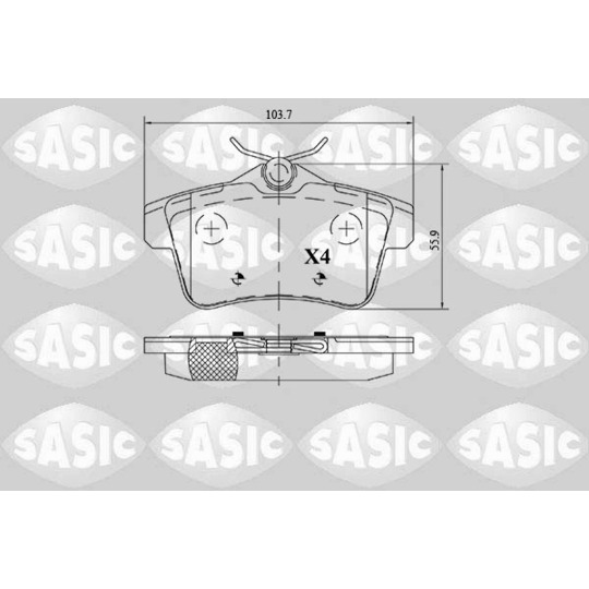 6210064 - Brake Pad Set, disc brake 