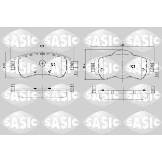 6210066 - Brake Pad Set, disc brake 