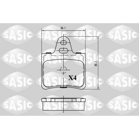 6210055 - Brake Pad Set, disc brake 